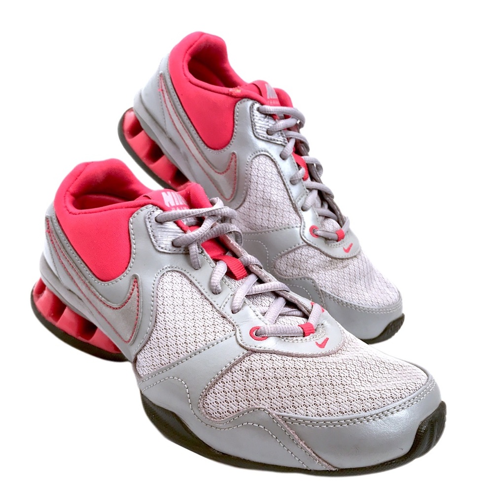 Nike Reax Rockstar Silver Pink Training Shoes 8.5